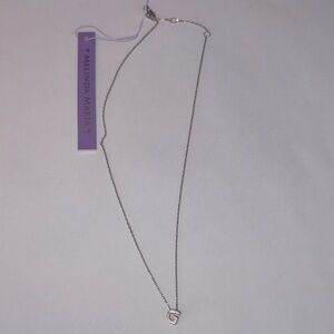 Melinda Maria Silver Initial Necklace